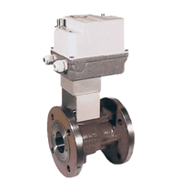 Kobold 2-Way Cast Iron Flange Ball Valve with Actuator, KUE-VO